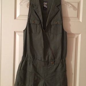 Army Green short jumpsuit